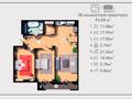 3-бөлмелі пәтер · 93.4 м² · 3/12 қабат, 14 2 — 14 мкр. ТЦ Астана, набережная., бағасы: ~ 39.2 млн ₸ в Актау — фото 2