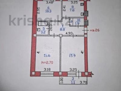 3-бөлмелі пәтер · 66 м² · 2/5 қабат, Толе би 150, бағасы: 51.5 млн ₸ в Алматы, Алмалинский р-н
