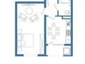 1-комнатная квартира · 43.3 м² · 5/9 этаж, мкр Кайрат, ​24-я улица 1/1а за 19.7 млн ₸ в Алматы, Турксибский р-н — фото 3