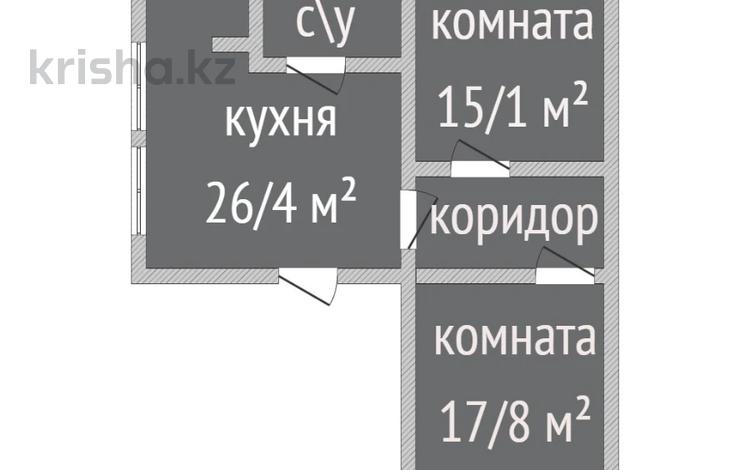Часть дома · 2 комнаты · 72 м² · 8.5 сот., 1-й Цветочный проезд 21 за 13.5 млн ₸ в Костанае — фото 3