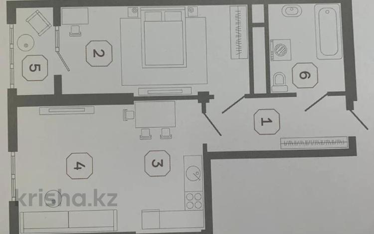 2-комнатная квартира, 45.2 м², 2/16 этаж, Тлендиева 133 — Сатпаева за 35 млн 〒 в Алматы, Бостандыкский р-н — фото 2