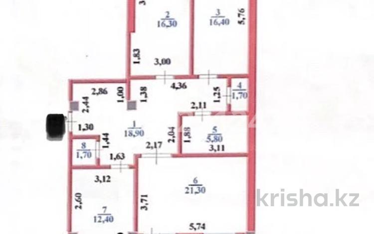 3-комнатная квартира, 96 м², 2/9 этаж, Достык 12