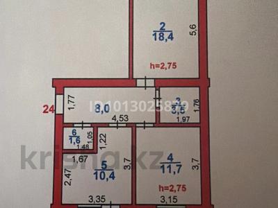 2-бөлмелі пәтер · 55 м² · 2/3 қабат, Қайтпас-2 ш/а 5А — Кокшетау, Сырым батыр, бағасы: 28 млн ₸ в Шымкенте, Абайский р-н