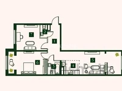 3-комнатная квартира · 78.6 м² · 2/7 этаж, мкр Коктобе, Талгата Бигельдинова 138 за ~ 71.8 млн ₸ в Алматы, Медеуский р-н