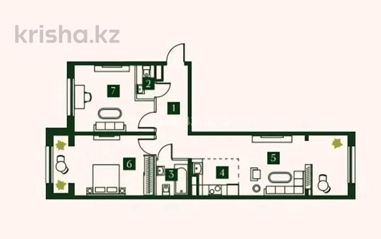 3-бөлмелі пәтер · 78.6 м² · 2/7 қабат, Көктөбе ш/а., Талгата Бигельдинова 138, бағасы: ~ 71.8 млн ₸ в Алматы, Медеуский р-н — фото 10