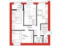 3-комнатная квартира · 80.63 м², Айтматова 21 за ~ 37.9 млн ₸ в Астане, Нура р-н — фото 3