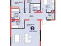 3-комнатная квартира · 123 м² · 3/9 этаж, Серкебаев 56 за 165 млн ₸ в Алматы, Бостандыкский р-н