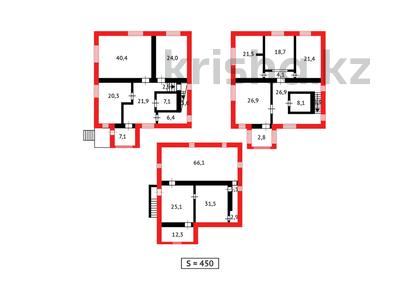 Отдельный дом · 5 комнат · 400 м² · 10 сот., мкр Юго-Восток, Матена Рахимбекова 35 за 80 млн ₸ в Караганде, Казыбек би р-н