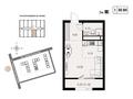 1-комнатная квартира · 38.57 м² · 2/9 этаж, просп. Рыскулова / ул. Онгарсыновой 566 — рыскулова онгарсыновой за 25 млн ₸ в Алматы, Алатауский р-н