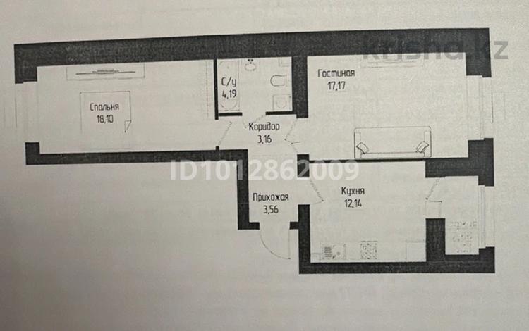 2-бөлмелі пәтер · 59.43 м² · 5/9 қабат, Хусаин Бен Талап 13/1 — Хусаин Бен Талам и Толе би, бағасы: 33.5 млн ₸ в Астане, Нура р-н — фото 2