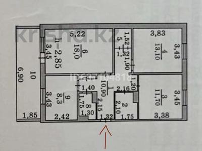 3-комнатная квартира · 70 м² · 4/5 этаж, 6 мкр 14 за 15 млн ₸ в Жанатасе
