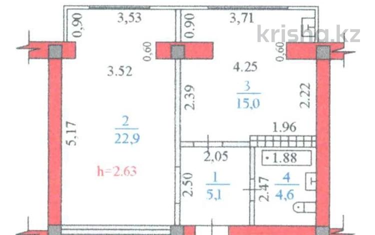 1-бөлмелі пәтер · 47.6 м² · 9/9 қабат, Аль Фараби — Река Есентай, бағасы: 37 млн ₸ в Алматы, Бостандыкский р-н — фото 2