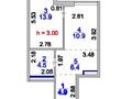 2-комнатная квартира · 40 м² · 12/15 этаж, Туран 71 — Помощь в получении ипотеки за 31 млн ₸ в Астане, Нура р-н — фото 2