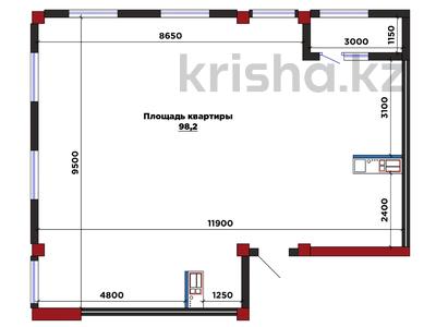 4-бөлмелі пәтер · 98.4 м² · 10/10 қабат, Илияса Есенберлина 20, бағасы: ~ 48.7 млн ₸ в Усть-Каменогорске