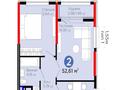 2-комнатная квартира · 53 м² · 2/17 этаж, Е 908 23 за 38 млн ₸ в Астане, Нура р-н — фото 14