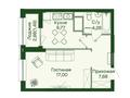 1-комнатная квартира · 40.22 м², Шамши Калдаяков 60Б, 60А за ~ 23.7 млн ₸ в Астане, Сарайшык р-н — фото 3