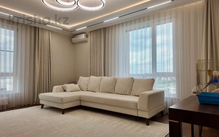3-комнатная квартира · 100.7 м² · 17/20 этаж, Рыскулова 1 д за 135 млн ₸ в Астане, Есильский р-н — фото 2