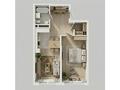 2-комнатная квартира · 53.55 м², ​Кульджинский тракт 2 к1 за ~ 23.8 млн ₸ в  — фото 3