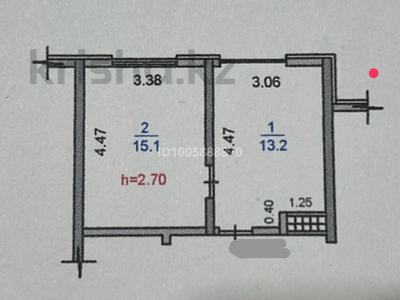 1-комнатная квартира · 30 м² · 8/9 этаж, мкр Кайрат, ​24-я улица 1/1а за 18.5 млн 〒 в Алматы, Турксибский р-н