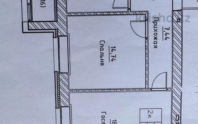 2-комнатная квартира · 57.5 м² · 9/12 этаж, Каршыга Ахмедьярова 2 — Нажмиденова пересечение Улы дала за 31 млн ₸ в Астане, Алматы р-н — фото 3