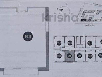2-бөлмелі пәтер · 52.5 м² · 9/16 қабат, Суюнбая 15в — Суюнбая, бағасы: 42 млн ₸ в Алматы, Жетысуский р-н