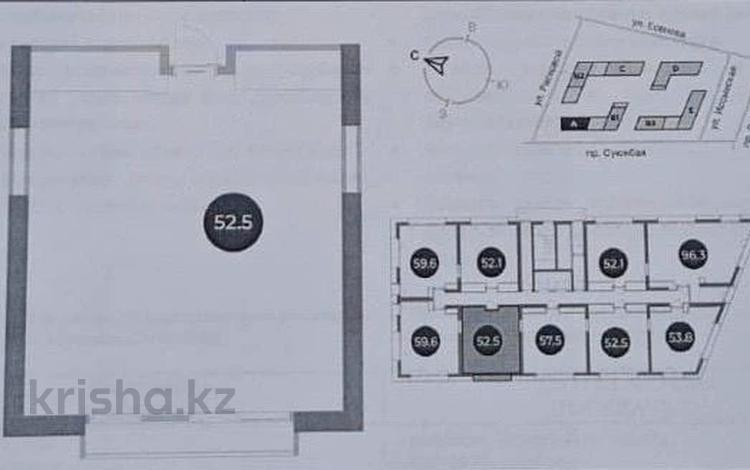 2-бөлмелі пәтер · 52.5 м² · 9/16 қабат, Суюнбая 15в — Суюнбая, бағасы: 42 млн ₸ в Алматы, Жетысуский р-н — фото 2