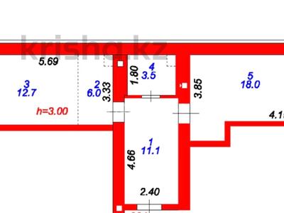 2-комнатная квартира · 55 м² · 12/13 этаж, Каршыга Ахмедьярова 2 за 27 млн ₸ в Астане, Алматы р-н