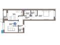 2-комнатная квартира · 74.68 м², Е-899 5/1 за ~ 49.3 млн 〒 в Астане, Нура р-н — фото 3