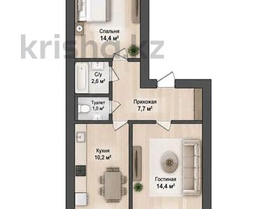 2-комнатная квартира · 48 м² · 1/2 этаж, Школьная 16 за 10.6 млн ₸ в Кокшетау