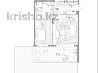 2-бөлмелі пәтер · 78.5 м² · 1/3 қабат, Мкр. Мирас — 1 ЭТАЖ С ОГРОМНОЙ ТЕРАССОЙ!, бағасы: 125.6 млн ₸ в Алматы, Бостандыкский р-н