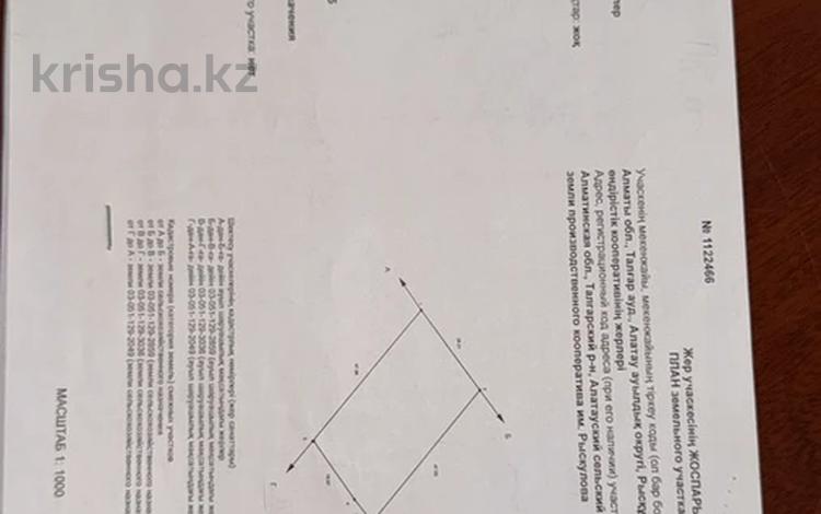 Жер телімі · 9 сотық, Шакарима 22, бағасы: 13 млн ₸ в Талгаре — фото 2