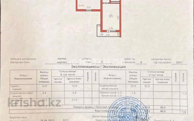 1-комнатная квартира · 74.5 м² · 9/9 этаж, Туран 14 за 39.5 млн ₸ в Астане, Нура р-н — фото 2