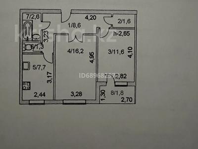 2-бөлмелі пәтер, 51.4 м², 6/6 қабат, Строителей, бағасы: ~ 11 млн 〒 в Кокшетау