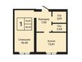 1-комнатная квартира · 45.42 м², 40-й мкр 3 за ~ 14.5 млн ₸ в Актау — фото 3