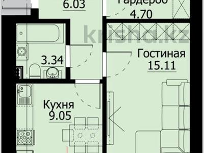 1-комнатная квартира, 41 м², 7/9 этаж, Ауезова 188 за ~ 10.8 млн 〒 в Кокшетау
