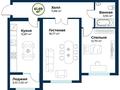 2-комнатная квартира · 61.69 м², Мустафы Шокая 229/10 за ~ 22.8 млн 〒 в Шымкенте, Каратауский р-н — фото 3
