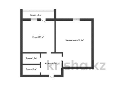 1-бөлмелі пәтер · 45 м² · 2/9 қабат, Алтын орда ш/а., бағасы: 19 млн ₸ в Актобе, мкр. Алтын орда