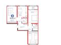 3-комнатная квартира · 80.83 м² · 3/7 этаж, Казыбек би 23 — за наличный расчет есть скидка за ~ 50.8 млн ₸ в Астане, Нура р-н — фото 11