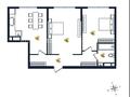 2-бөлмелі пәтер · 70 м² · 3/9 қабат, Қайрат ш/а., сыбызғы, бағасы: 30 млн ₸ в Алматы, Турксибский р-н