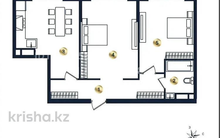 2-бөлмелі пәтер · 70 м² · 3/9 қабат, Қайрат ш/а., сыбызғы, бағасы: 30 млн ₸ в Алматы, Турксибский р-н — фото 2