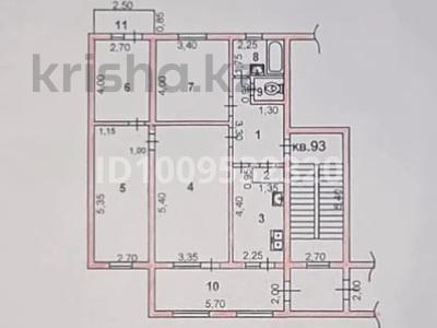 4-комнатная квартира · 90 м² · 3/5 этаж, Пр Жибек Жолы 56 за 46 млн 〒 в Шымкенте, Енбекшинский р-н