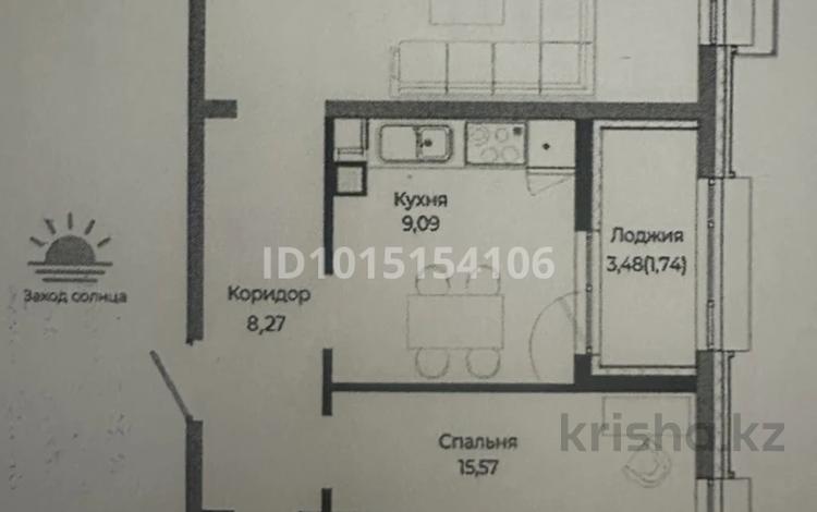2-бөлмелі пәтер · 58.7 м² · 3/9 қабат, Шаймерден Косшыгулулы 27/1, бағасы: 29 млн ₸ в Астане, Сарыарка р-н — фото 2