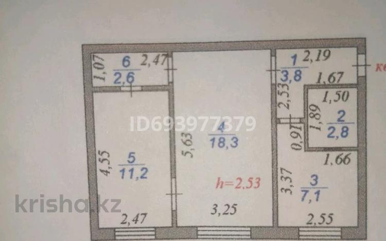 2-комнатная квартира, 46 м², 1/5 этаж, Гете — Вокзал за 13 млн 〒 в Астане, Сарыарка р-н — фото 2