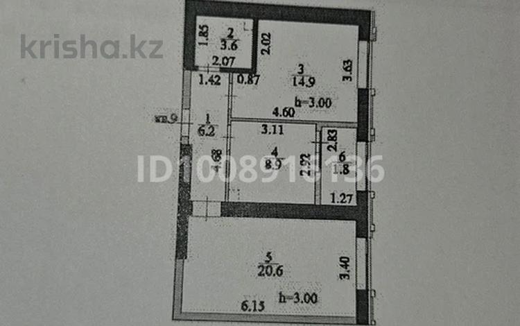 2-бөлмелі пәтер · 56 м² · 3/9 қабат, Мухамеджан Тынышбайулы 10 — Жд Нурлы жол, бағасы: 32.5 млн ₸ в Астане, Сарайшык р-н — фото 2