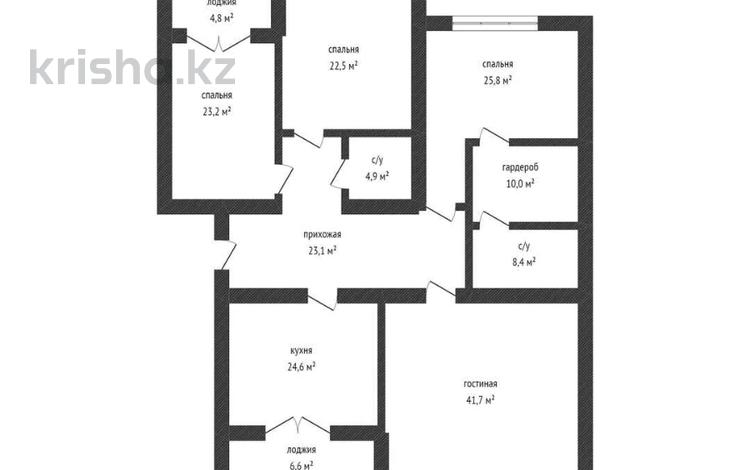 4-комнатная квартира, 194.8 м², 2/5 этаж, Мкр. Алтын орда за 97.4 млн 〒 в Актобе — фото 2