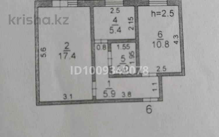2-комнатная квартира · 43.3 м² · 2/2 этаж, мкр Тассай 3 — Ш.Уализанова 3 за 15 млн ₸ в Шымкенте, Каратауский р-н — фото 2