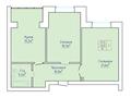 2-комнатная квартира, 74.5 м², 4/5 этаж, мкр. Батыс-2 29АК2 за ~ 11.2 млн 〒 в Актобе, мкр. Батыс-2