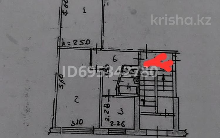 2-бөлмелі пәтер, 47 м², 1/5 қабат, 6 32, бағасы: 9 млн 〒 в Темиртау — фото 2