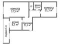 2-комнатная квартира · 54.6 м² · 3/5 этаж, 8-й Микрорайон 14 за 26.5 млн ₸ в Костанае — фото 20