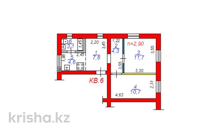 3-бөлмелі пәтер · 42 м² · 1/2 қабат, Суюнбая 377, бағасы: 220 000 ₸ в Алматы, Турксибский р-н — фото 2